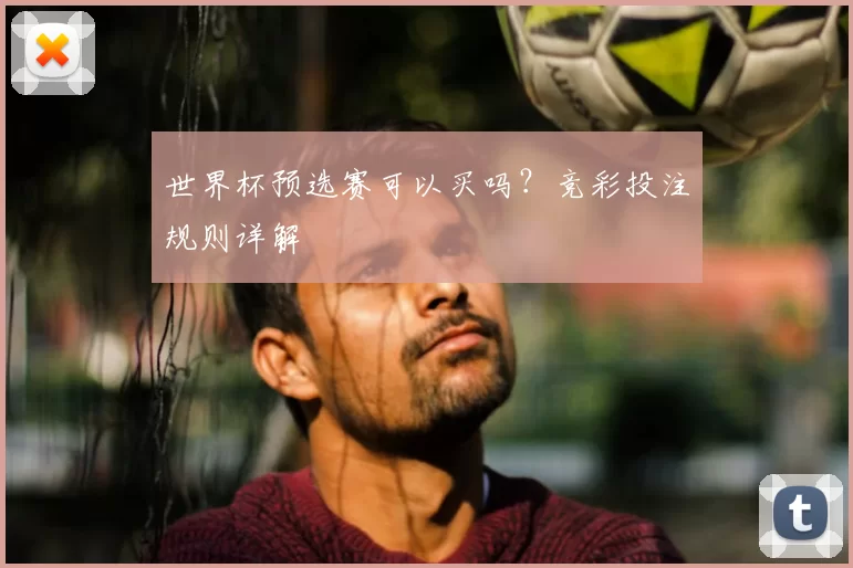 世界杯预选赛可以买吗？竞彩投注规则详解